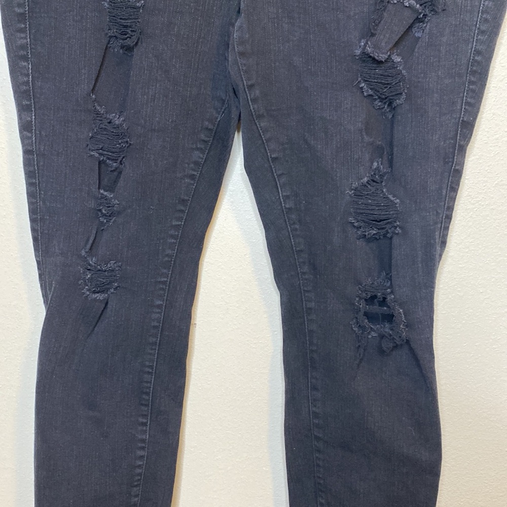 Torrid Distress Bombshell Skinny Sz 18 & 20 Black - Picture 3 of 6